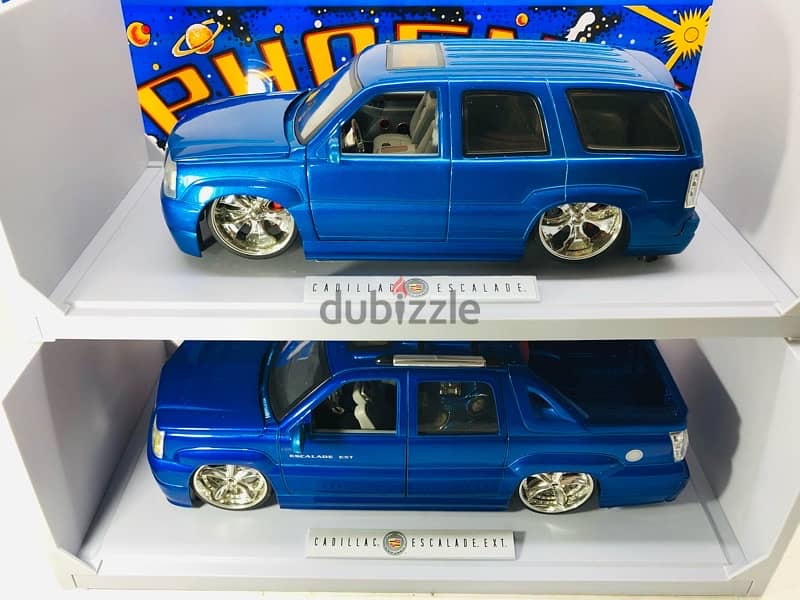 1/18 diecast Cadillac Escalade Spinner Rims DUB CITY BIG BALLERS 1