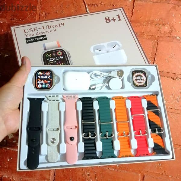 15$ SMART WATCH ULTRA 2 & 8 STRAPS + AIRBUDS PRO 2
WORKS ON PHONES 3