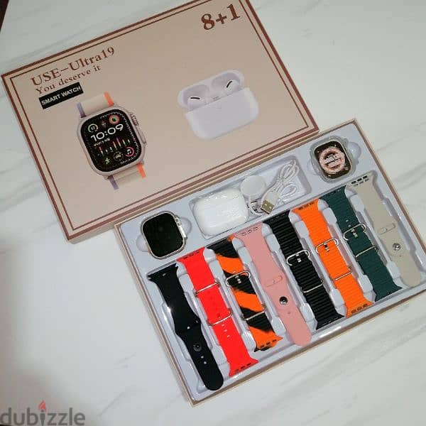 15$ SMART WATCH ULTRA 2 & 8 STRAPS + AIRBUDS PRO 2
WORKS ON PHONES 4