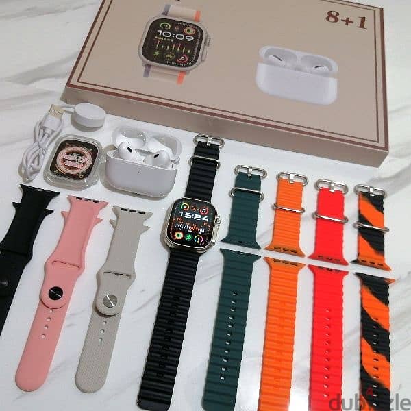 15$ SMART WATCH ULTRA 2 & 8 STRAPS + AIRBUDS PRO 2
WORKS ON PHONES 11