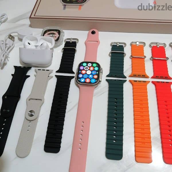15$ SMART WATCH ULTRA 2 & 8 STRAPS + AIRBUDS PRO 2
WORKS ON PHONES 18