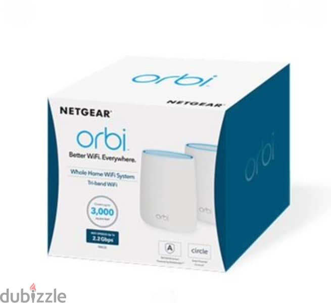 NETGEAR RB K  20 — Orbi AC2200 Tri-band WiFi System 6