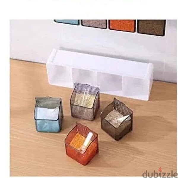 self adhesive 4 pockets spices stand 3