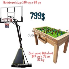 Basketball hoop + Babyfoot zayn 0