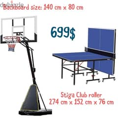 Pingpong table tennis + Basketball hoop 0