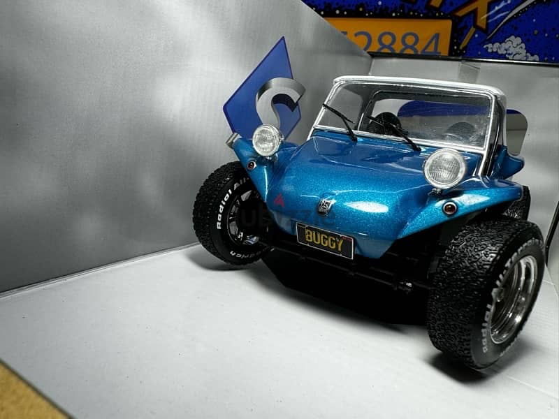 1/18 diecast Buggy Meyers Manx BLUE SOFT TOP VW 1.3 L Engine by Solido 2