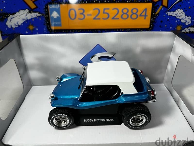 1/18 diecast Buggy Meyers Manx BLUE SOFT TOP VW 1.3 L Engine by Solido 5