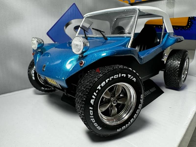 1/18 diecast Buggy Meyers Manx BLUE SOFT TOP VW 1.3 L Engine by Solido 7
