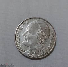 John Paul II silver plated Memorial Commomrative Coin 0