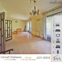 Cornet Chahwan | Fixer Upper 170m² + 20m² Terrace | MaintainedBuilding 0