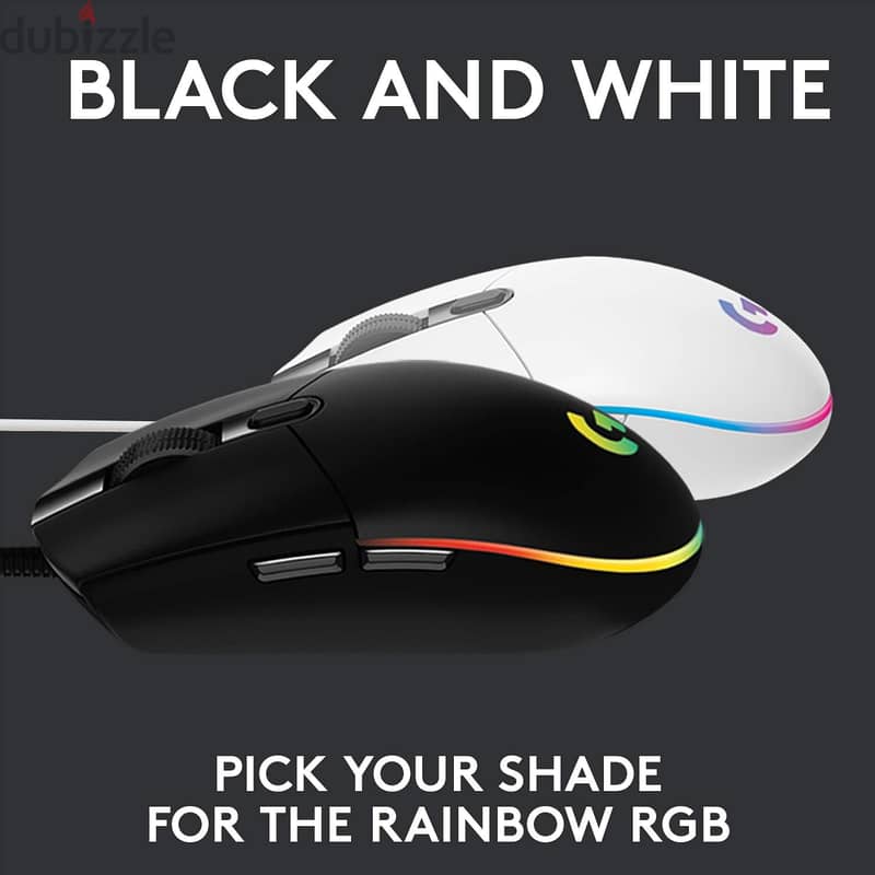 Logitech G102 Light Sync Gaming Wired Mouse RGB 2