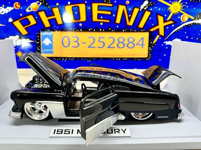 1/18 diecast 51’ Mercury OLD SKOOL (COLORADO CUSTOMS RIMS) DUB CITY 6