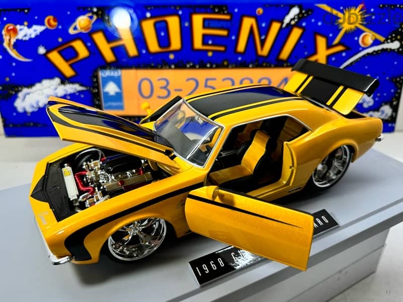 1/18 diecast 68’ Chevy Camaro BIG TIME MUSCLE SERIES  DUB CITY New box 9