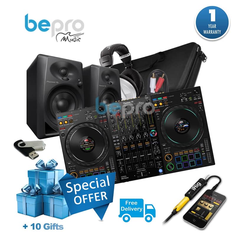 Pioneer DDJ-FLX10 Pro DJ Bundle (FLX10 Offer + 10 Gifts ) 0