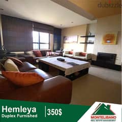 350$ Cash/Month!! Apartment For Rent In Hemleya!!