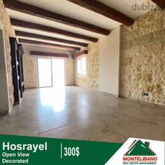 Open View Apartment in Hosrayel!! 300$