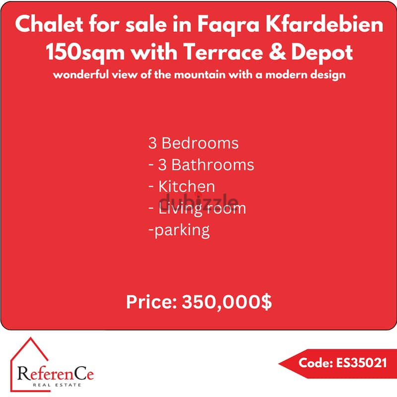 Chalet for sale in Faqra Kfardebian شاليه للبيع في فقرا كفردبيان 0