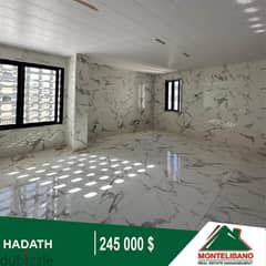 245,000$!!!! Apartment for Sale located in Hadath!!