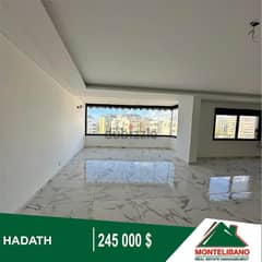245,000$!!! Apartment for Sale located in Hadath!!