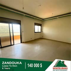 140,000$!!!!Lease to Own Apartment for Sale located in Zandouka!!!