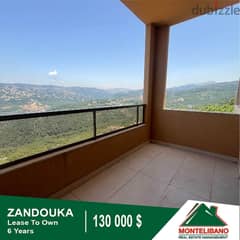 130,000$!!! Lease to Own Apartment for Sale located in Zandouka!!!