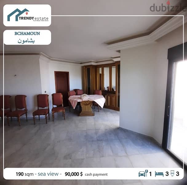 apartment for sale in bchamoun شقة مع اطلالة مميزة للبيع في بشامون 4