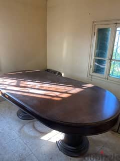 dining table with dresoire with chairs