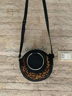 black leather crossbag
