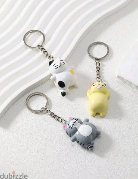 Lazy Cats keychains 1