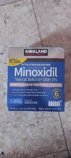 Minoxidil 5%, 6 bottles, each 60 ml