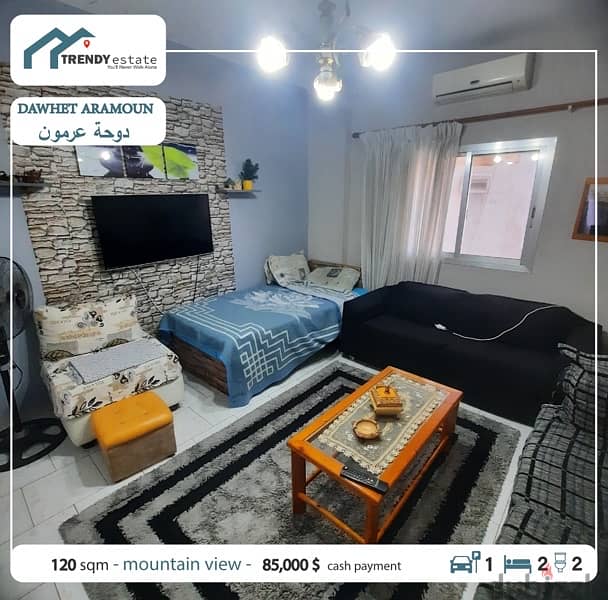 apartment for sale in dawhet aramoun شقة للبيع في دوحة عرمون موقع مميز 2