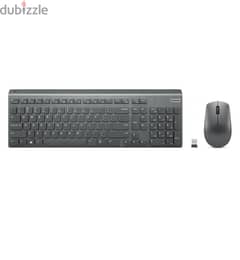 Lenovo Wireless Slim Modern Keyboard & Mouse (Storm Grey)