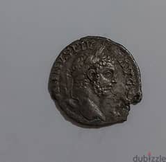 Ancient Roman Silver coin for Emperor Caracalla year 198 AD