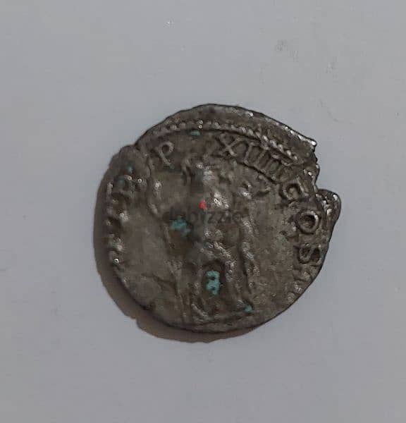 Ancient Roman Silver coin for Emperor Caracalla year 198 AD 1