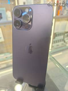 used 14 pro max 128 gb bttry 90% 
 scratches on screen and purple