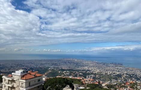 Prime location - Panoramic Beirut and Sea view - Land in Beit Mery