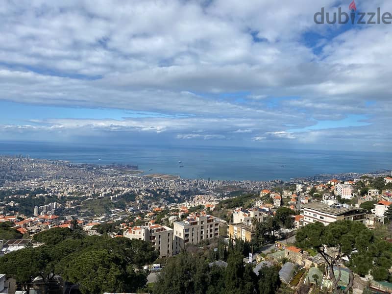 Prime location - Panoramic Beirut and Sea view - Land in Beit Mery 1