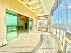 450 Sqm + 250 Sqm Terrace | Triplex ForSale In Jnah |Beirut & Sea View