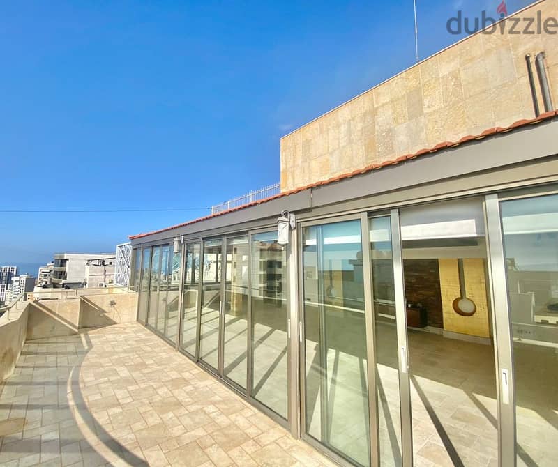 450 Sqm + 250 Sqm Terrace | Triplex ForSale In Jnah |Beirut & Sea View 13