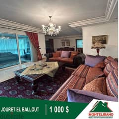 1000$!! Apartment for rent located in Jouret El Ballout