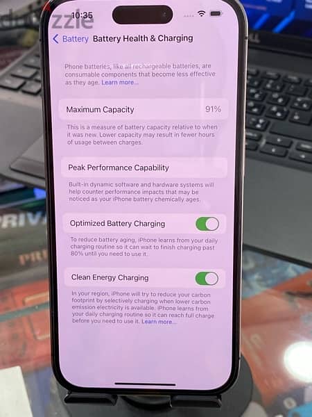 iphone 14 pro 128gb purple 2 sim battery 91% 4