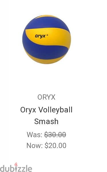 oryx smash volleyball 0