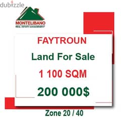 200.000$!! Land for sale located in Faytroun