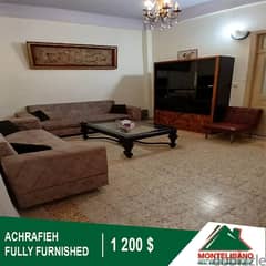 1200$!! Fully Furnished Apartment for sale located Achrafieh
