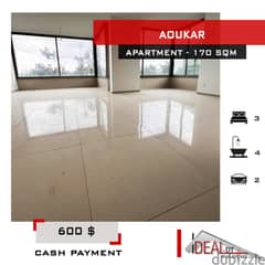 Brand new Apartment for rent in Aoukar 170 sqm ref#ma5118