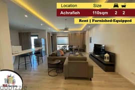 Achrafieh 110m2 | Rent | Furnished-Equipped | Super Luxurious | PA |