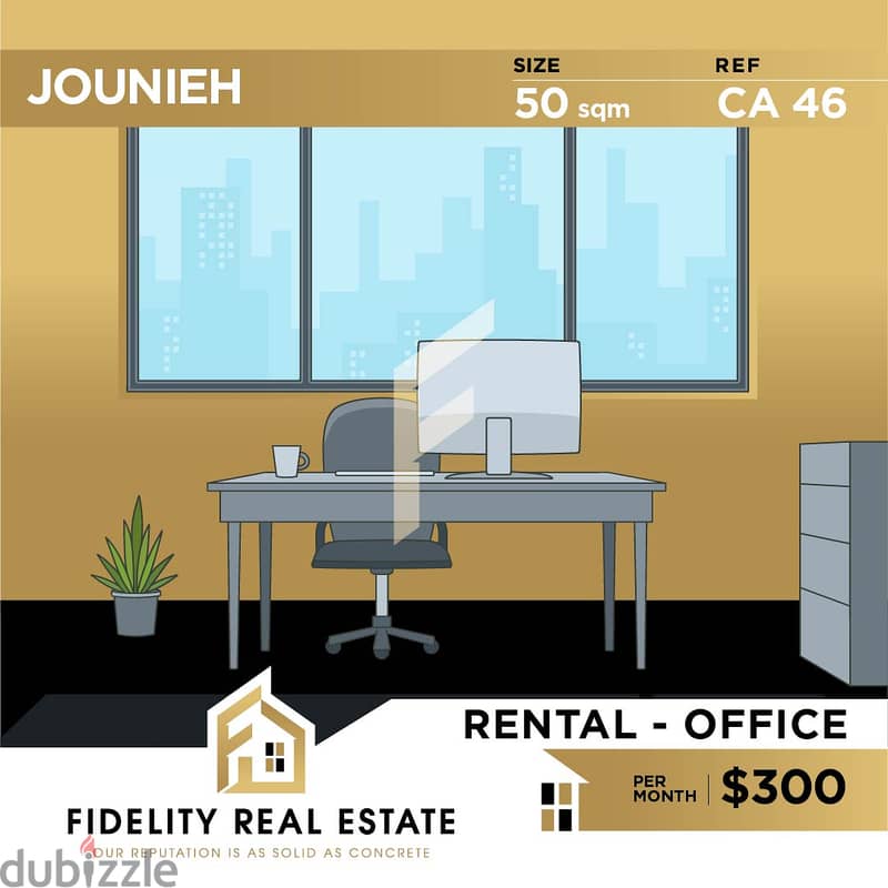 Office for rent in Jounieh CA46 0