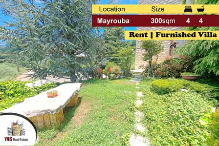 Mayrouba 300m2 | 250m2 Garden | Villa for Rent | Fully Furnished | DA