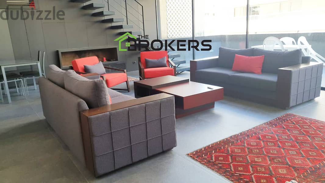 Furnished Duplex for Rent Achrafieh دوبلكس مفروش للايجار الاشرفية 1