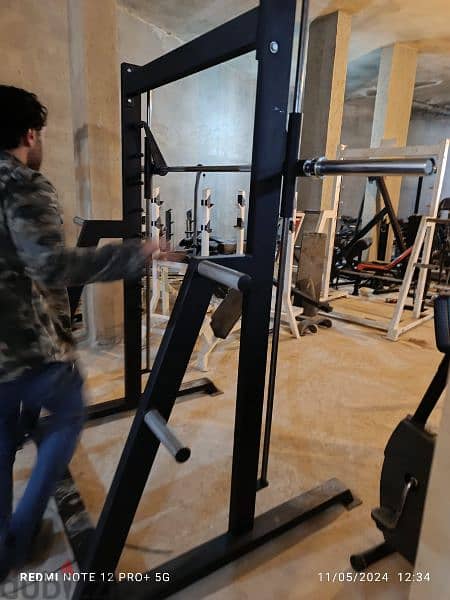 smith machine New 03027072 GEO SPORT GYM EQUIPMENT معدات نادي رياضي 0